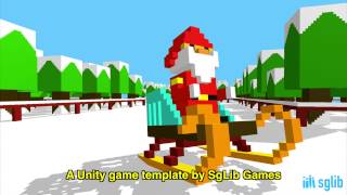 Sliding Santa video preview