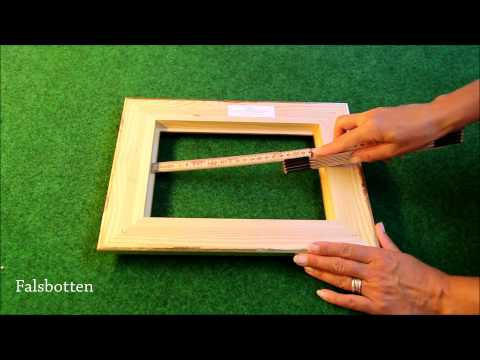 Beskrivning av falsmått på en ram