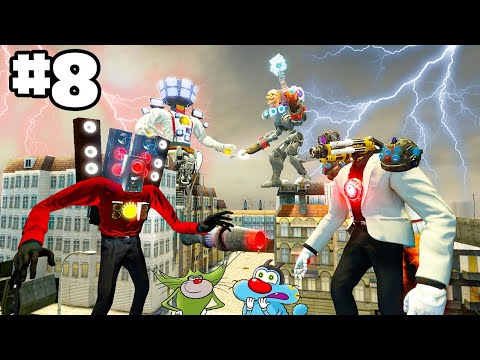 Skibidi Speaker Man vs Cameraman Battle Between Oggy And Jack Team