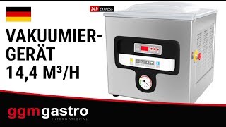 Vakuummaskin PREMIUM - 14,4 m³/h - 370 W - Digital - Bordsmodell