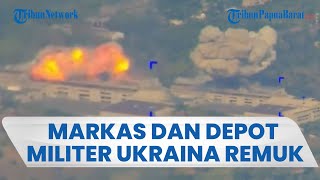 Rusia Luluhlantakkan Markas dan Depot UAV Militer Ukraina, Picu Ledakan Dahsyat hingga Hancur Lebur