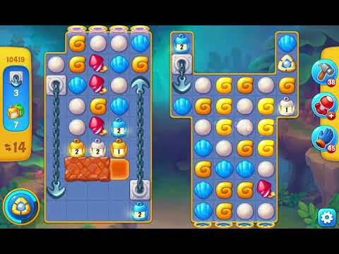 Fishdom Easy Level 10419 (with full horseshoe boosters) @choraelmin