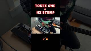 ToneX one + HX Stomp = Unbelievable Tones! 🎸🔥 #tonex #hxstomp #tonexone #guitartone #guitarpedal