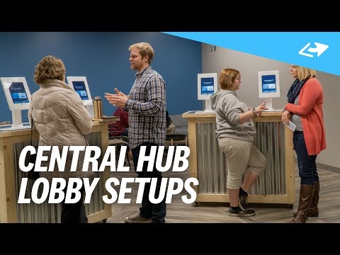 8 Inspiring Central Hub Lobby Setups [REAL CHURCH EXAMPLES]