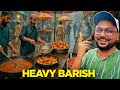 Heavy Rain In Lahore Samosay Chaat Butt Karhai Aur BBQ Beautiful Rainy Day Street Food PK