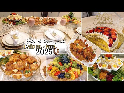 Moon-shaped cake with red berries