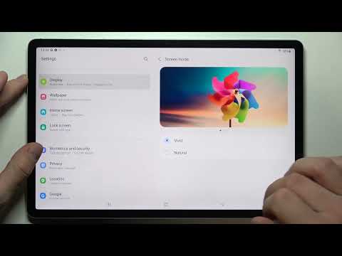 How to Find Display Settings on SAMSUNG Galaxy Tab S7 FE - Manage Display Settings