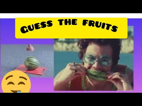 Part 1 Fruits Name // guess the fruits // Fun with fruits