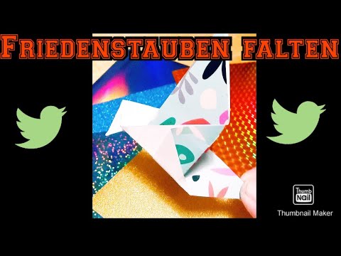 Friedenstauben falten -Basteln mit Kindern #ukraine #peace