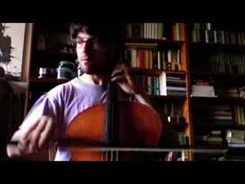 Francesco Dillon plays Scipriani toccata n.10  cello solo