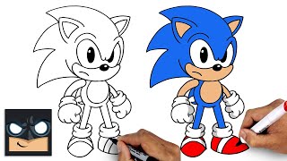 How To Draw Sonic the Hedgehog  Step By Step Tutor