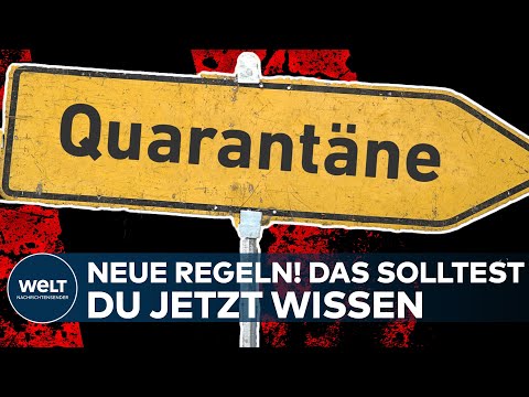 CORONA: Jetzt gelten neue Covid19-Quarantäneregeln! Das solltest du wissen I WELT News