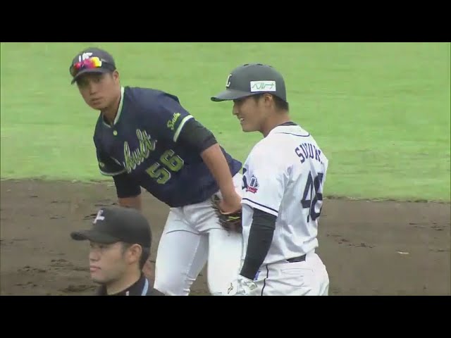 【ファーム】若獅子のスピードスター!! ライオンズ・鈴木 この試合2つ目の盗塁を決める!! 2018/9/11 L-S(ファーム)