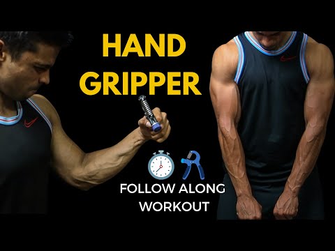Hand Gripper Follow Along Workout - Strong & Vascular Forearms In 3mins.
