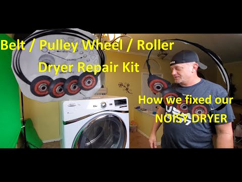 Whirlpool Duet Steam Dryer Noisy FIX Rollers and Pulley Repair kit installation Taking out the drum