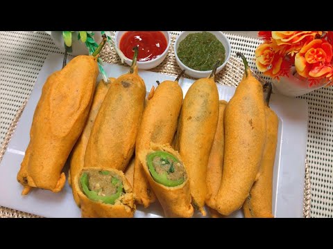 Aalu Se Banaye Bhari Chatpati Mirchi / Mera Khana khazana / Hindi recipe