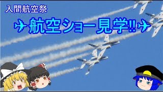 【ゆっくり実況】入間基地には行かずに航空ショーを見学!     【 入間航空祭2017航空ショー】
