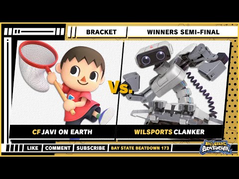 Bay State Beatdown 173 - Winners Semis - JAVI ON EARTH (Villager) VS Clanker (R.O.B) - SSBU Singles