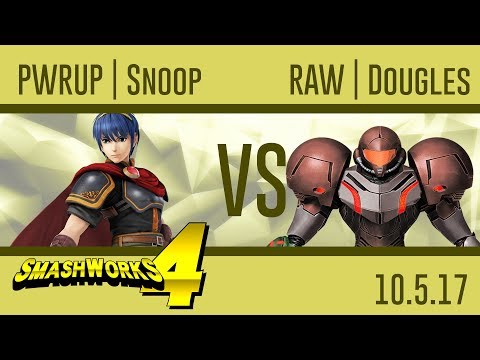 PWRUP | Snoop (Marth) vs RAW | Dougles (Samus) - SmashWorks 4 - Wii U
