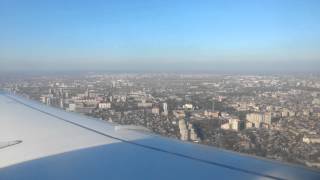 preview picture of video 'Fokker 100 landing in Rostov-on-Don (ROV), on a very clear, sunny, but windy day'