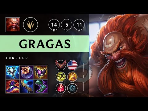 Gragas Jungle vs Viego - NA Grandmaster Patch 25.S1.3