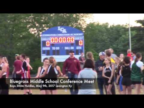 Bluegrass Middle School Conferenc Boys 300m Hurdles