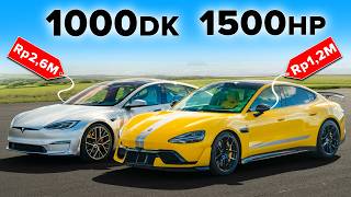 Xiaomi SU7 Ultra v Tesla Model S Plaid: DRAG RACE