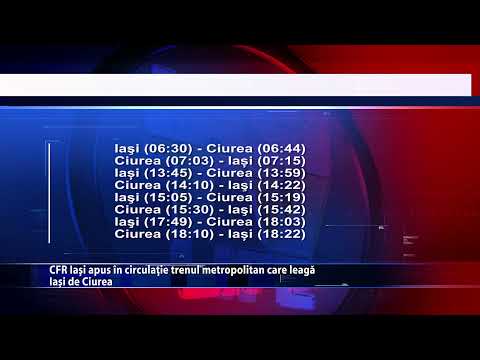 CFR Iasi a pus in circulatie trenul metropolitan care leaga Iasi de Ciurea
