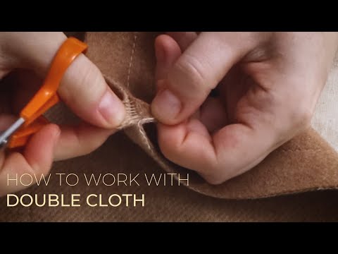How to work with double cloth fabric | double sided wool