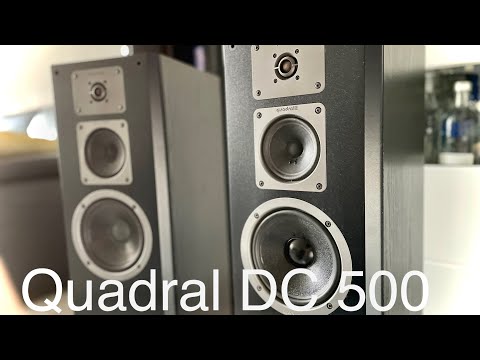 Quadral dc 500 speakers ...test demo...