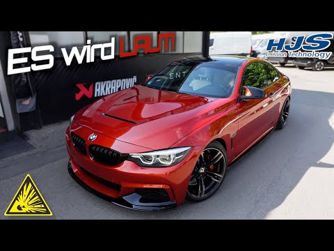 EINZIGARTIGER UMBAU ! HJS ECE Downpipe passend für BMW 440i F32 B58 OHNE OPF mit LAUTER Abgasanlage