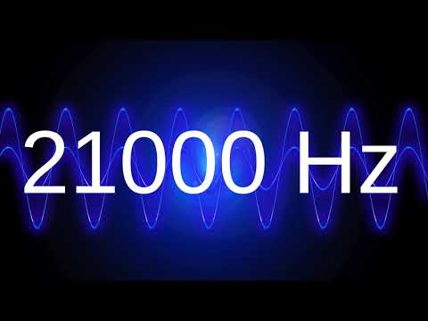 21000 Hz clean pure sine wave TEST TONE 21 khz frequency