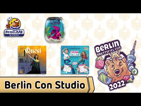 Quest, Betta & Draw the Line mit Sven – HeidelBÄR Games – Berlin Con Studio 2022