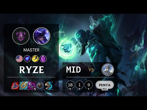 Ryze Mid vs Galio - NA Master Patch 10.22