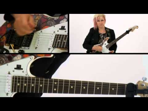50 Ultra-Intervallic Licks - #39 Six to My Stomach - Guitar Lesson - Jennifer Batten