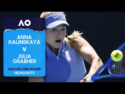 Anna Kalinskaya v Julia Grabher Highlights | Australian Open 2026 Second Round