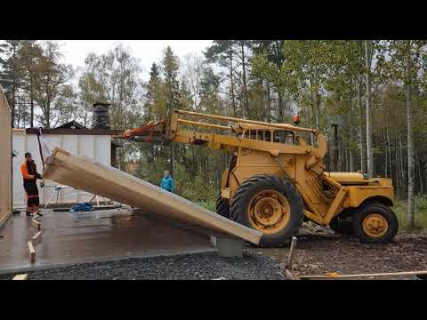 Building a garage part 6 - Framework and glulam beams