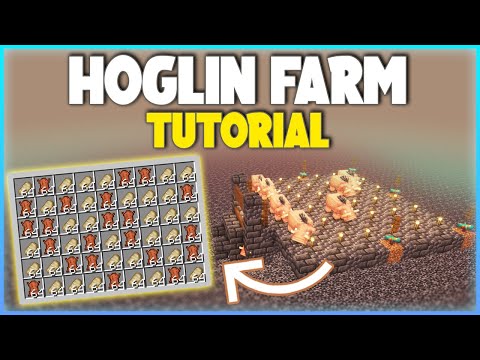 Minecraft EASY Hoglin Farm Tutorial! 1.20+ (1400+ P/H)