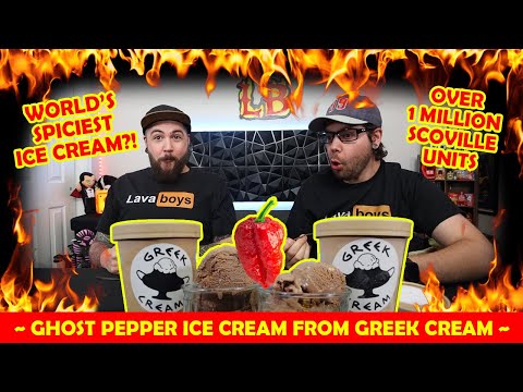 Ghost Pepper Ice Cream! (The Lava Boys & Greek Cream)