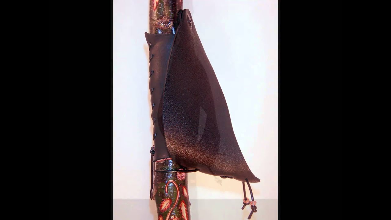 Carved Vine & Leaf Walking Stick by Spirit Creek Walking Sticks - 