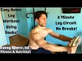 Home Beginner Leg Workout Using Books!