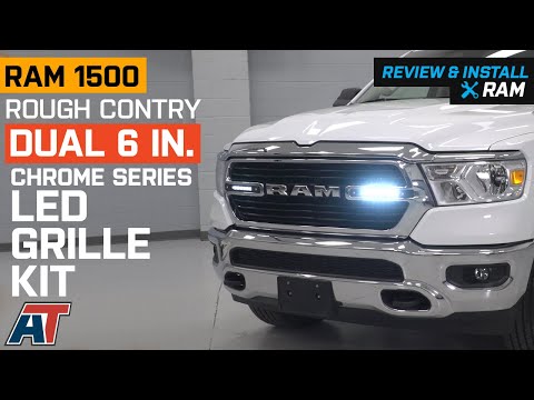 2019-2020 RAM 1500 Rough Country Dual 6 Inch Chrome Series LED Grille Kit Review & Install