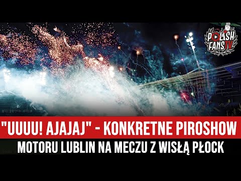 "UUUU! AJAJAJ" - konkretne piroshow Motoru Lublin na meczu z Wisłą Płock (05.11.2023 r.)