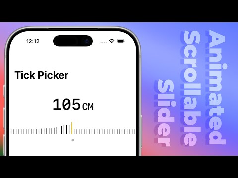 Apple Style Horizontal Wheel Picker - Custom Picker - iOS 18+ - Xcode 26 thumbnail