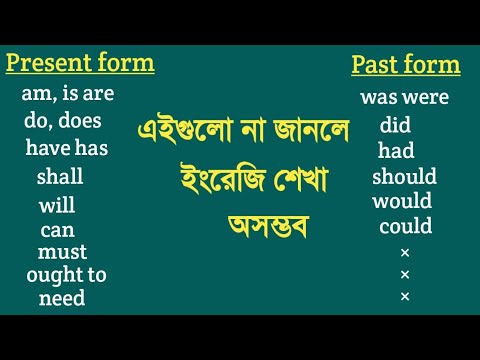 English Grammar | Auxiliary verb | am is are | bangla tutorial