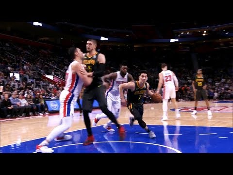 Jeremy Lin Clutch in 4th Quarter - Hawks at Pistons 12/23/18