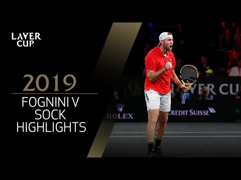 Fognini v Sock Match Highlights | Laver Cup 2019