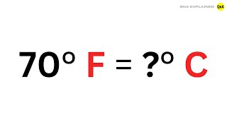 What is 70 degrees Fahrenheit in Celsius  - QnA Explained