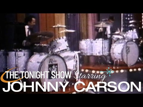 Epic Drum Battle  - Louie Bellson and Buddy Rich | Carson Tonight Show