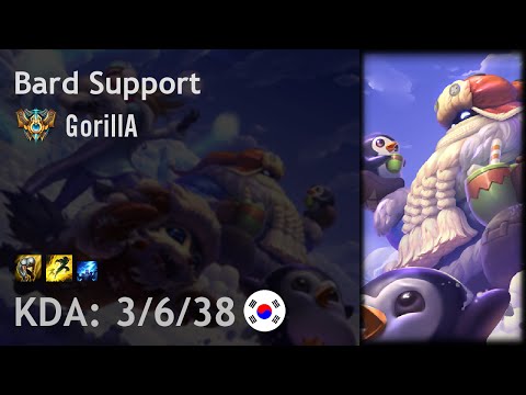 Bard Support vs Thresh - GorillA - KR Challenger Patch 6.19